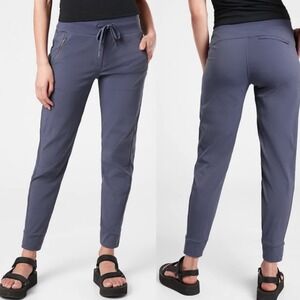 Athleta Trekkie North Jogger Pants 10T Medieval‎ Violet Sporty Gorpcore Athletic